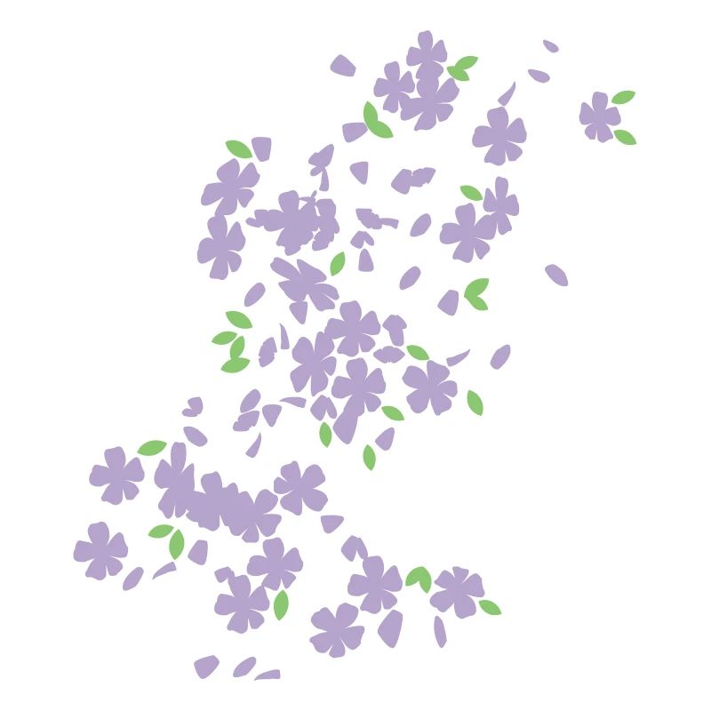 fleurs dans le vent / raining blossoms (2c)