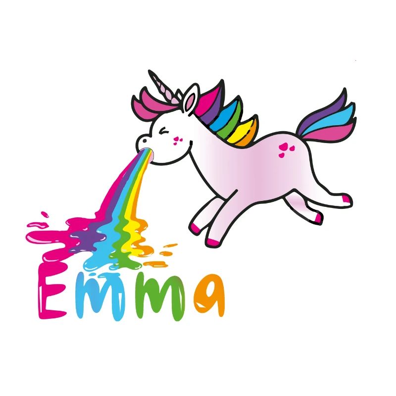 emma kotzendes Einhorn, Regenbogen