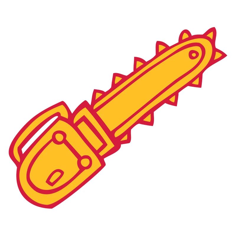 dessin chainsaw tronçonneuse outil scierie fun