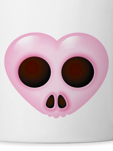 Smiley Heart Skull