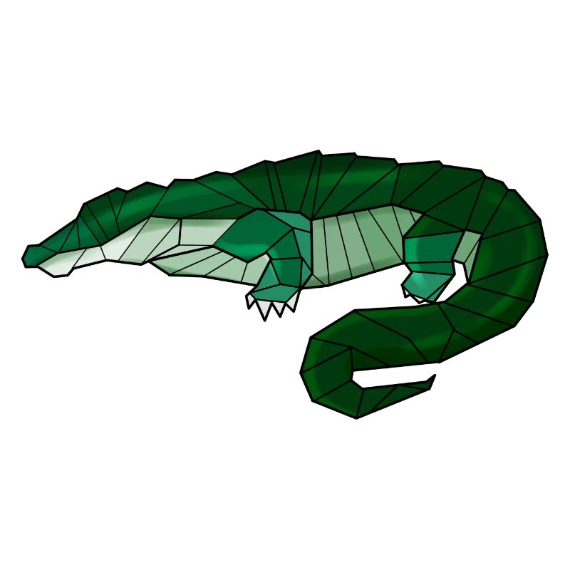 Geometric Crocodile Alligator