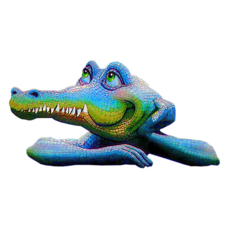 Amstrad Retro Krokodil - Maskottchen 01