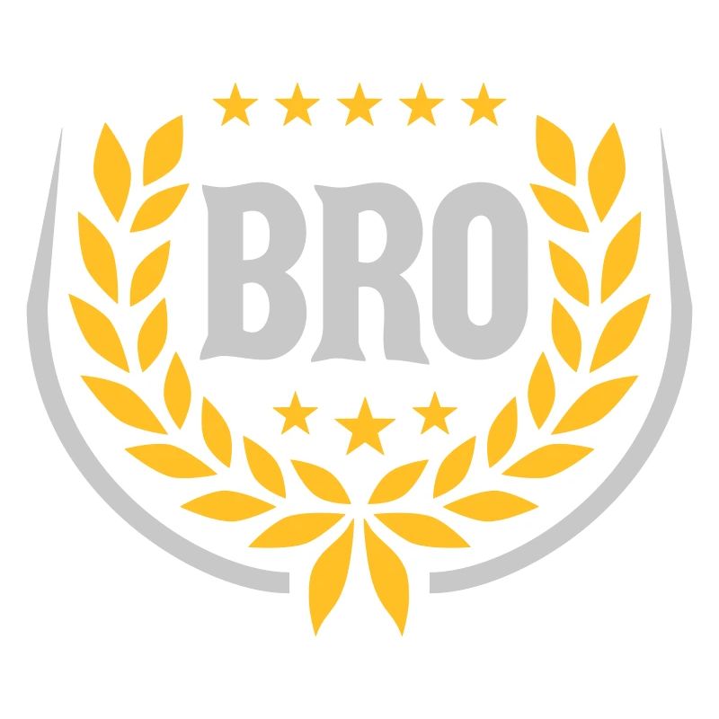 Couronne de laurier Bro Text Logo