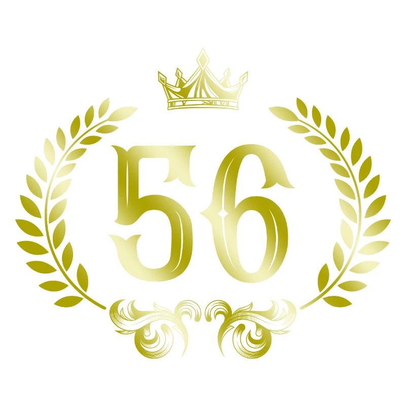 56 Number wreath