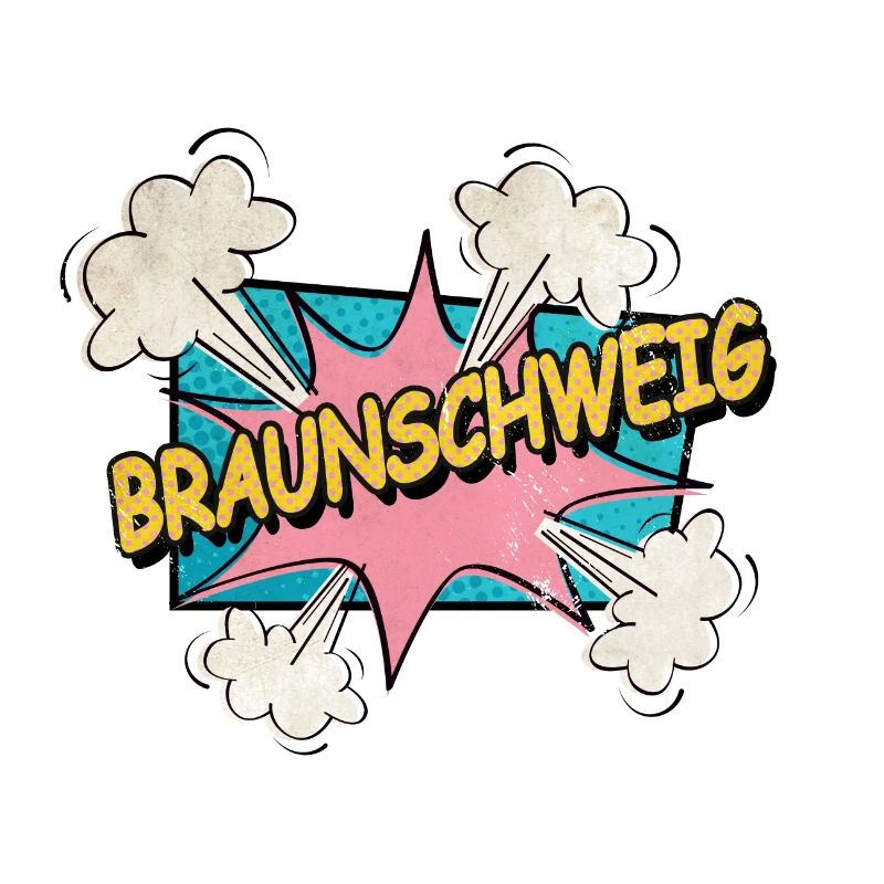 Braunschweig Germany Font Pop Art Comic