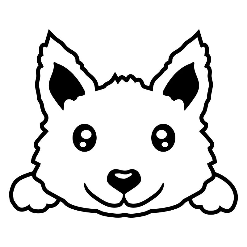 Petit design de chien mignon