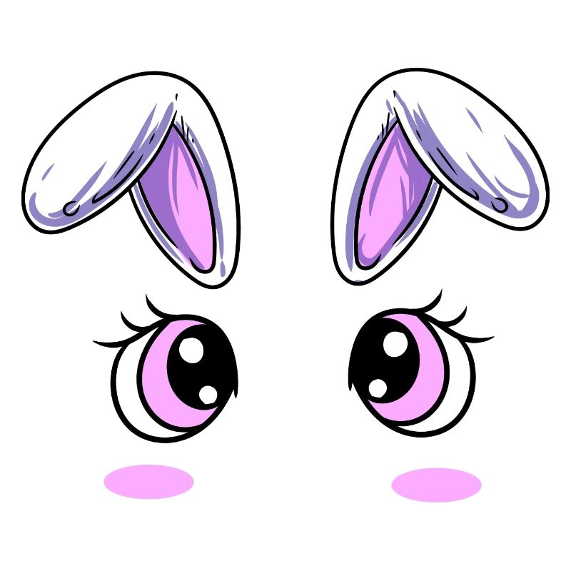 Cute Face Eyes Design