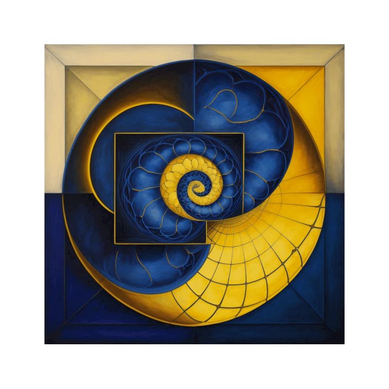 Mandala, Blue, Circle, Yellow, Snail, Spider Web