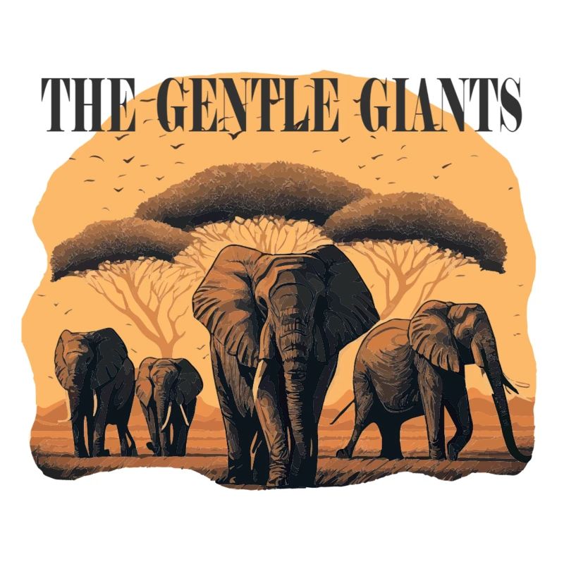 Elefantenherde Gentle Giants Geschenk
