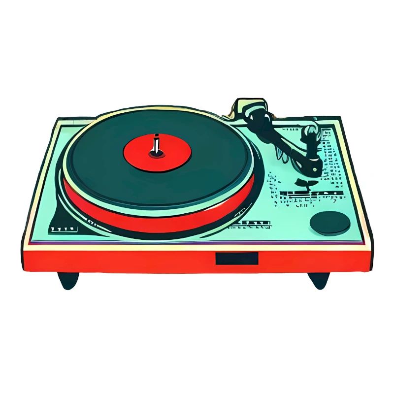 Turntable colorful