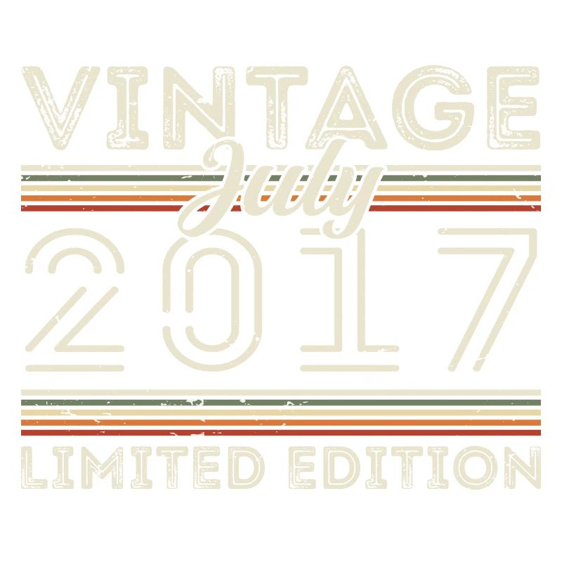 Juli 2017 Juli Geburtstagsgeschenk Juli 2017