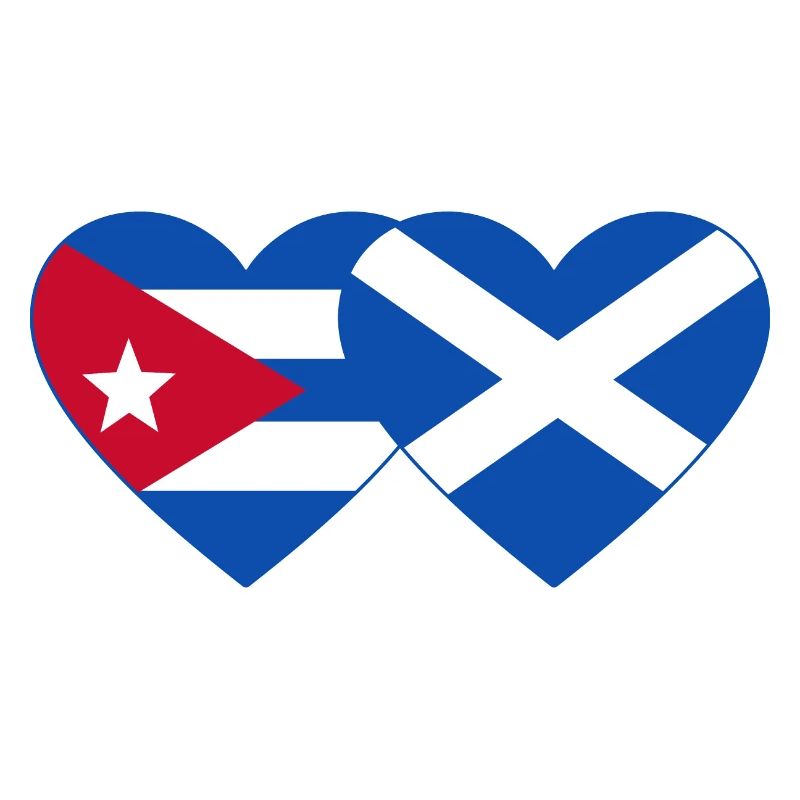 Cuba Ecosse Drapeau Coeur