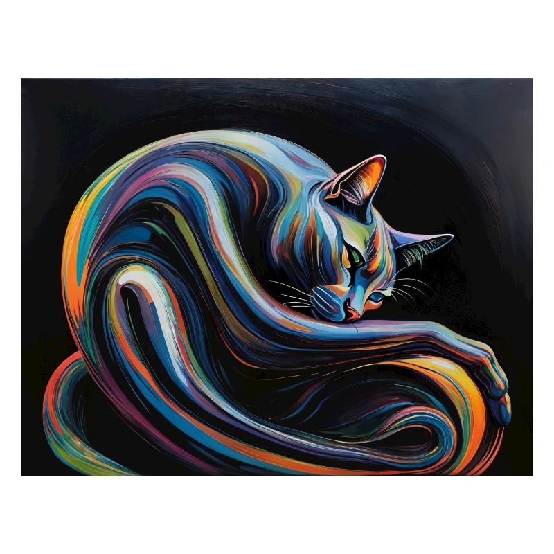 Chat dans l’huile