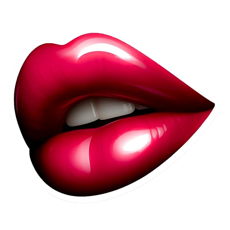 Hübscher roter Mund - Rote Lippe