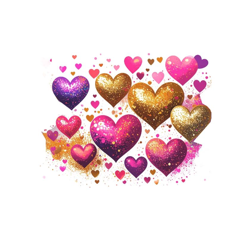 coeurs,or,rose,graffiti,coeur