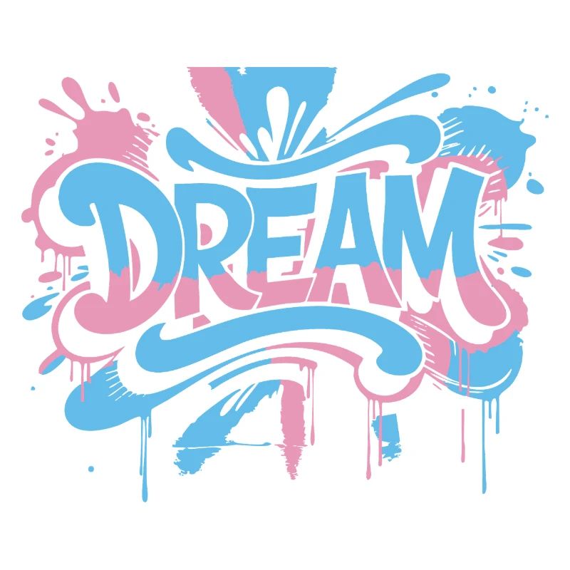 DREAM Graffiti Design voller Farbe und Motivation