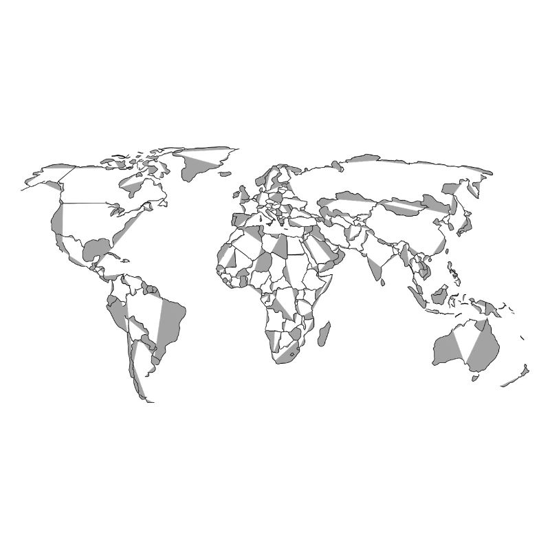 Conception de mosaïque de carte du monde