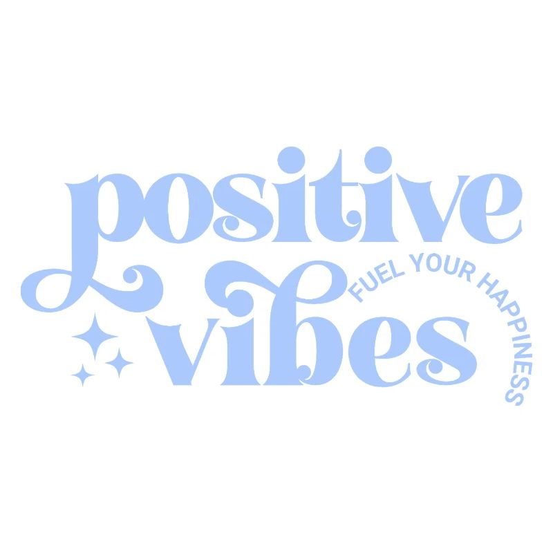 Vibes Positives Typography lavand
