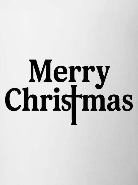 Merry Christmas Lettering Typo