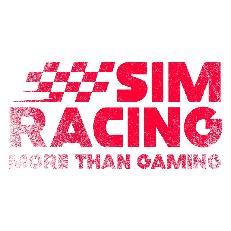 Sim Racing Neon-Kariertes Logo