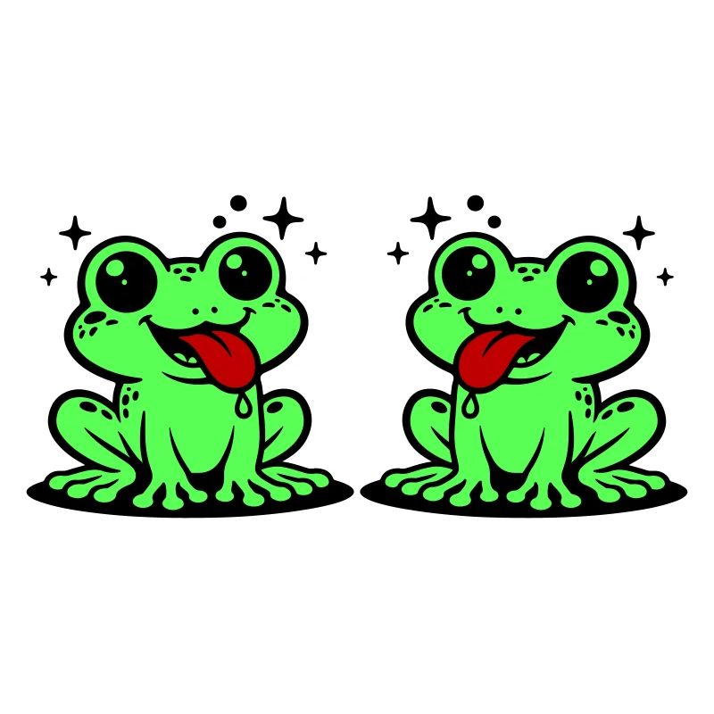 Grenouille du couple de crapauds