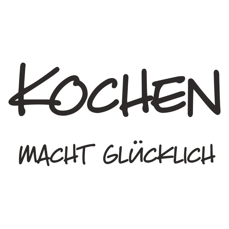 Cuisiner vous rend heureux – lettrage pour Kochliebha