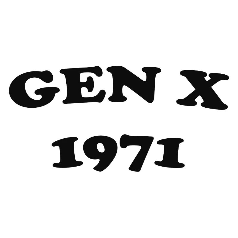 Gen X 1971 Retro Logo Tee