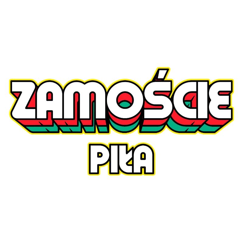 Zamość Piła. Retro District Name