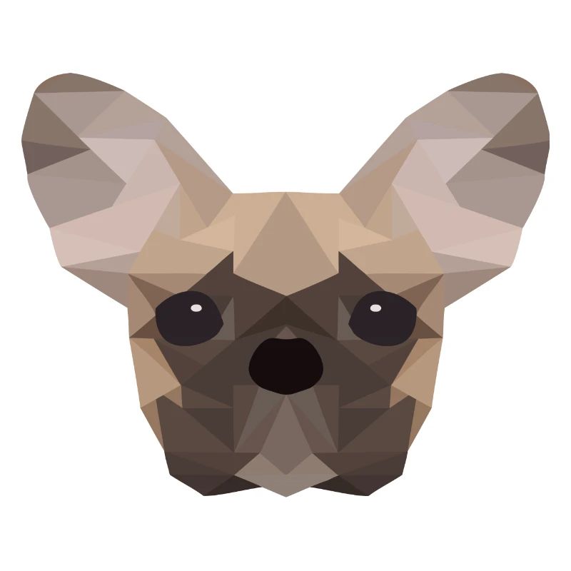 Bouledogue français Low Poly