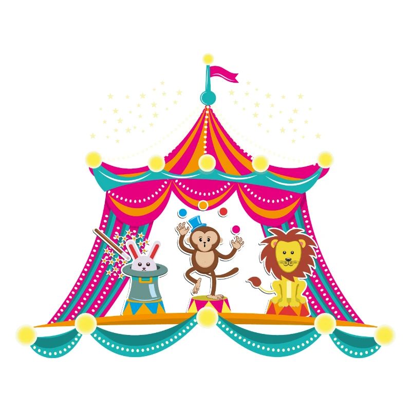Circus - Monkey Circus - Circus Animals Hare Lion
