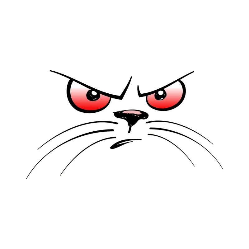 Oeil de chat rouge Oeil de chat rouge
