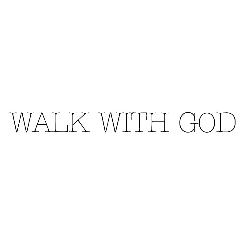 walk with god, christlicher Aufdruck, Gott