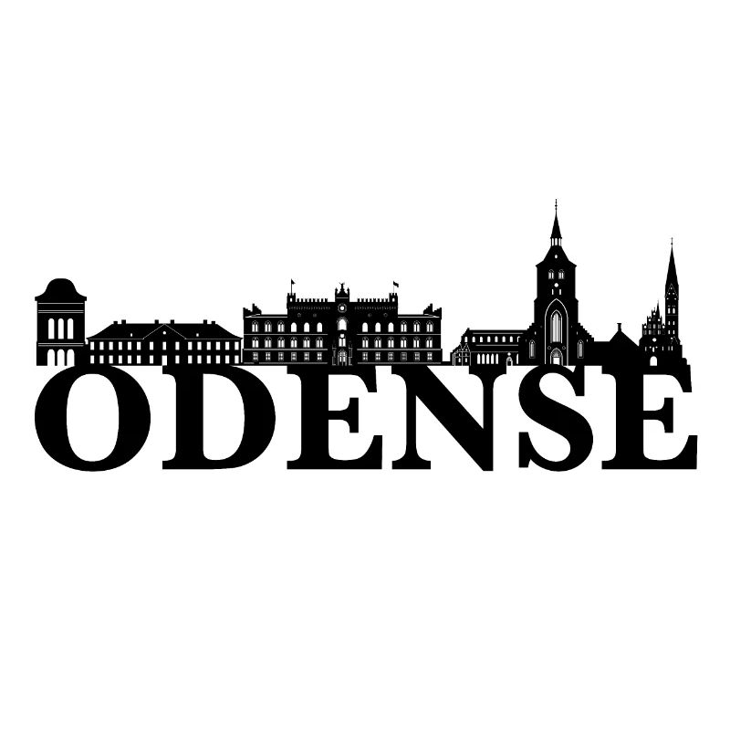 Idée cadeau skyline Odense Danemark