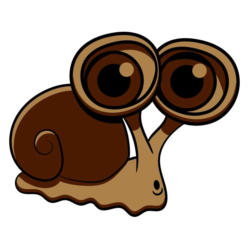 Escargot drôle gros