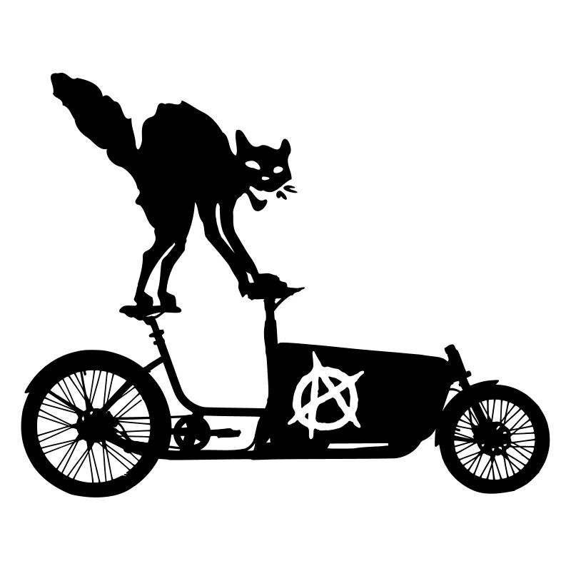 Anarcho chat déchire la roue de charge