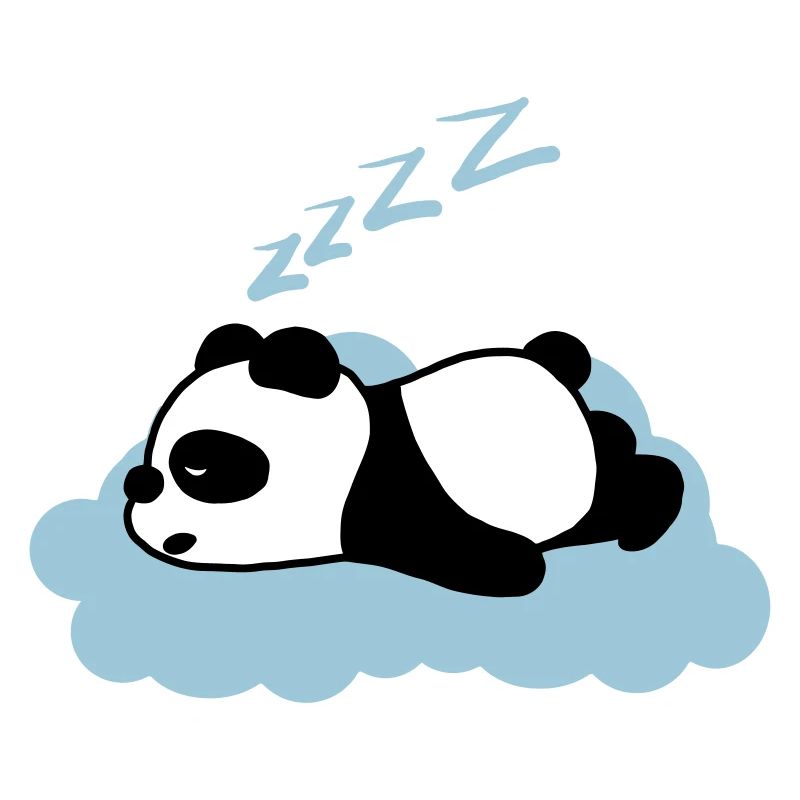 Panda endormi