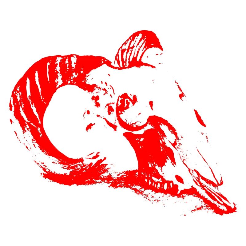 Mysterious Aries Skull (Red)