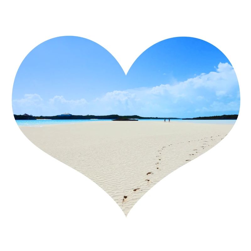 Banc de sable dans la mer