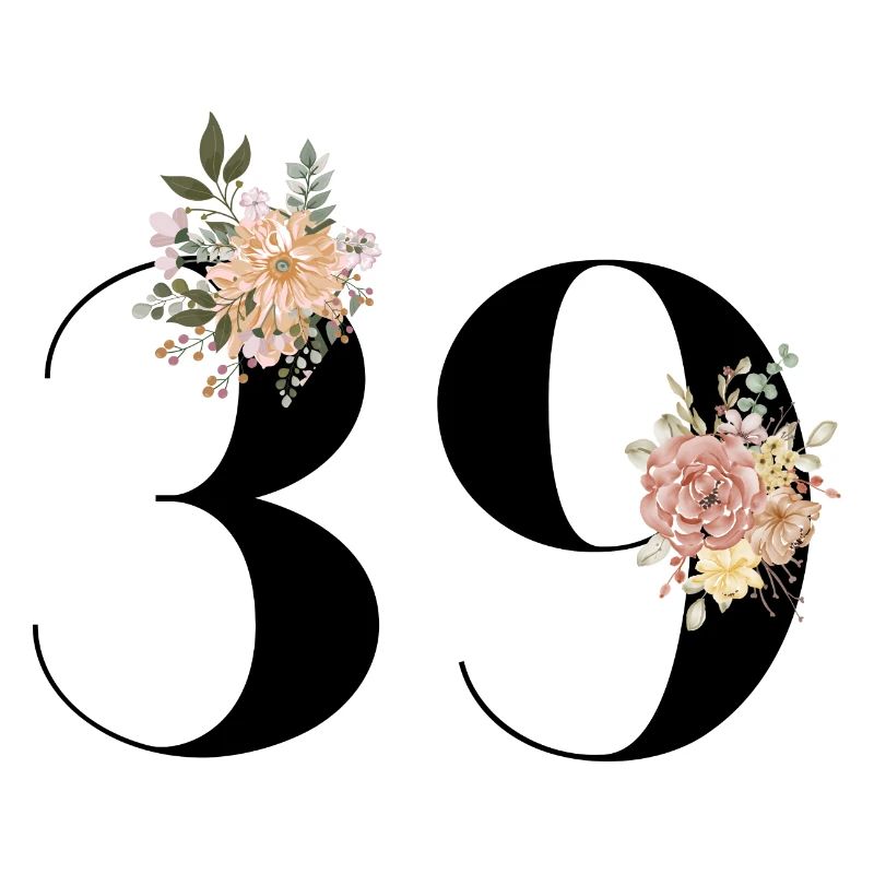 39e anniversaire fleuris (Cadeau de 39 ans)