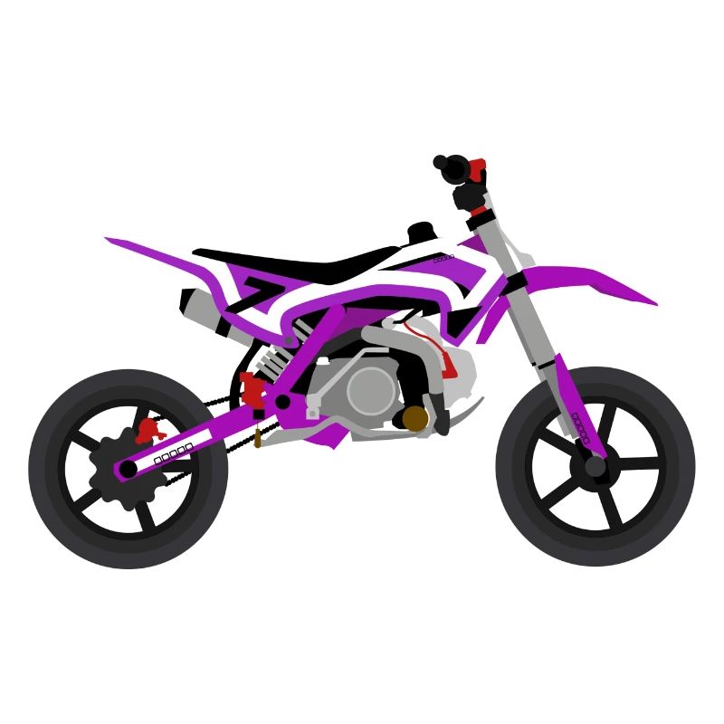 super Moto Violet Blanc