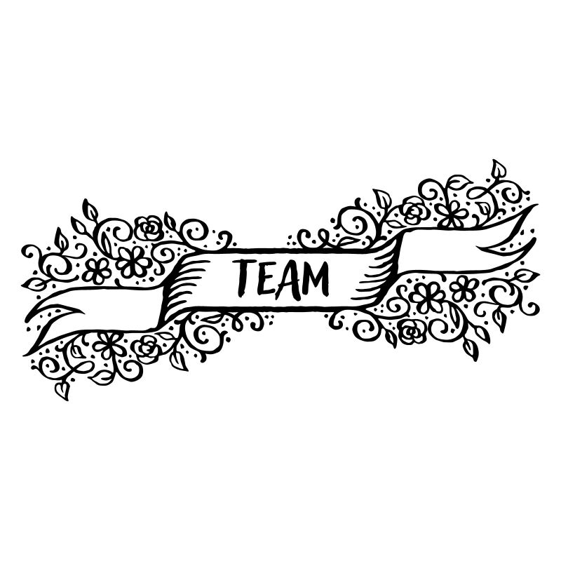 Team Rahmen Muster Geschenkidee