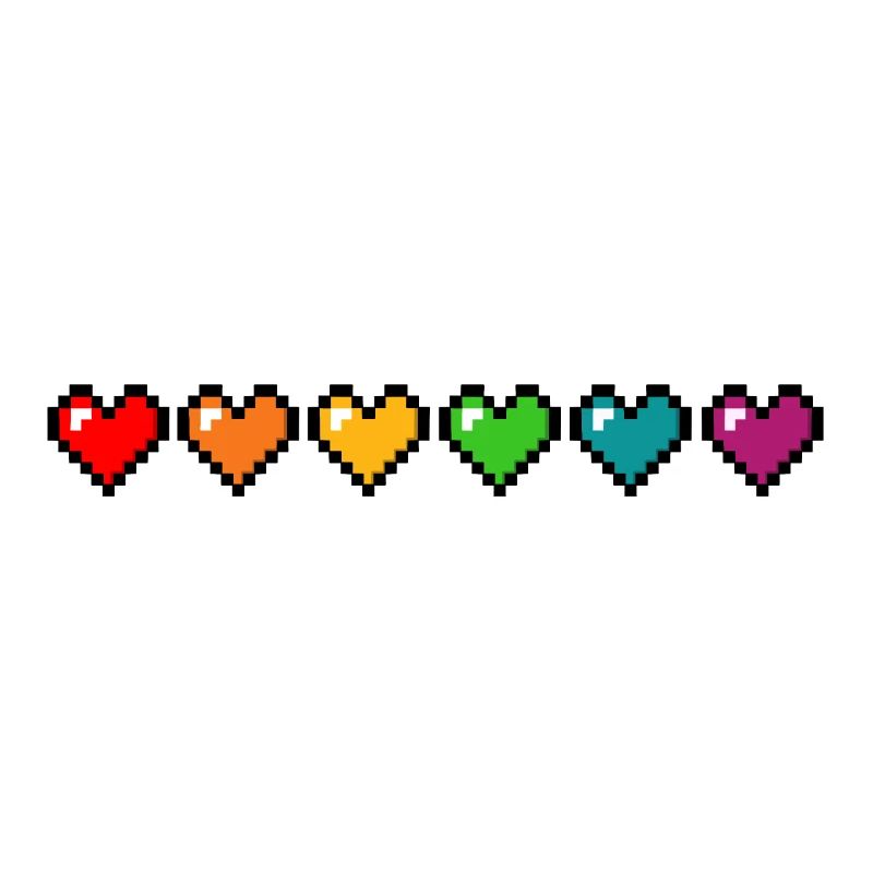 Pride Pixel Hearts