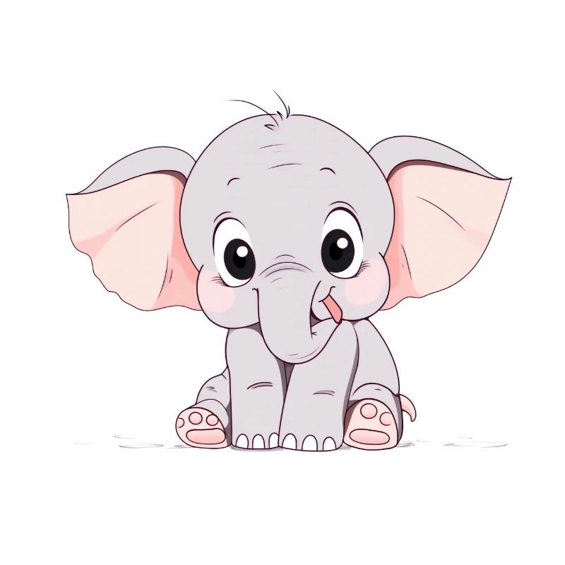 Süßer kleiner Elefant
