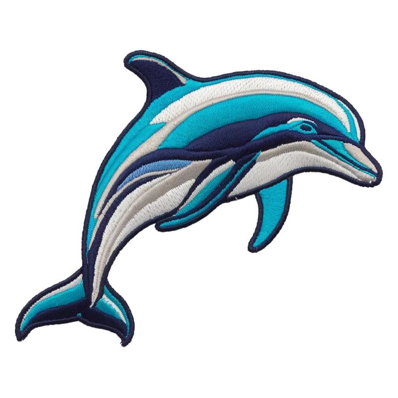 Gestickter Delfin