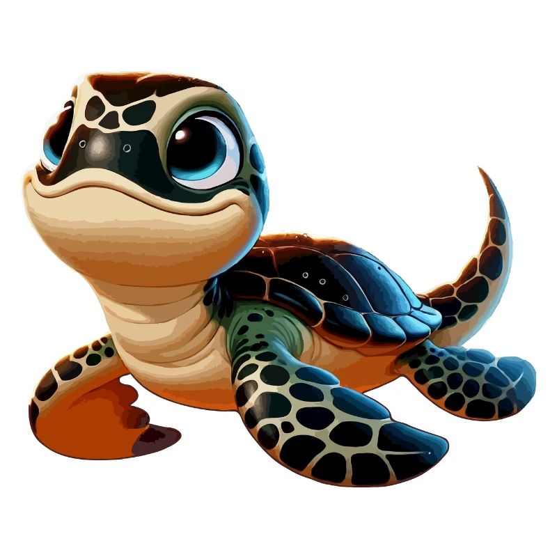 Green turtle young