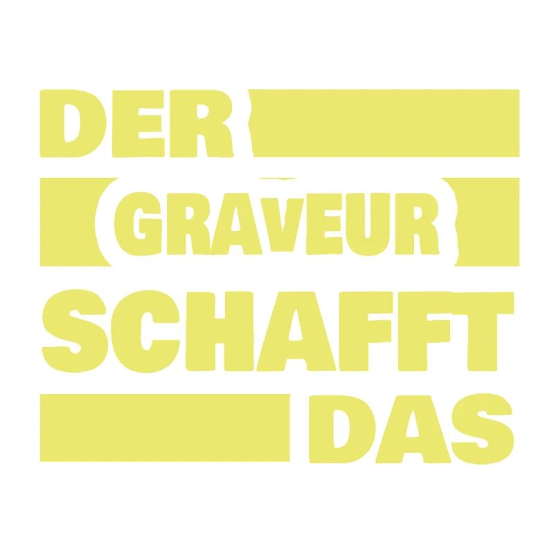 Graveur als Arbeit