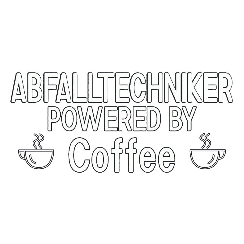 Technicien des déchets alimenté par le café