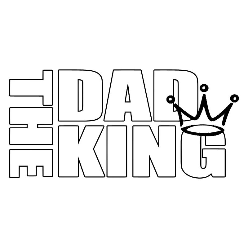 The Dad King – Crowned Father Statement Design