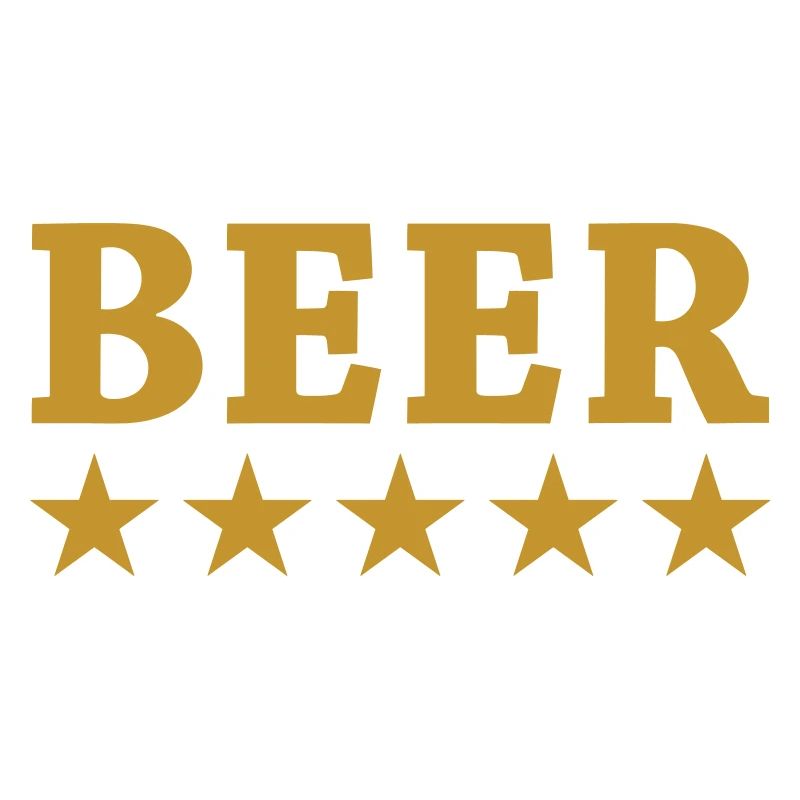 Alcool Beer avec étoiles dorées
