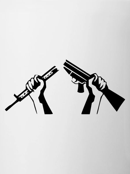 Zerbrochenes Gewehr - Friedenssymbol